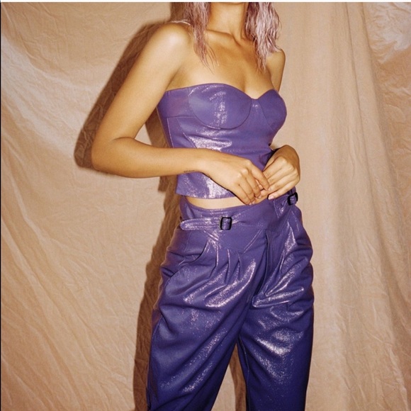 Rotate Vegan Leather Pants - Picture 1 of 9